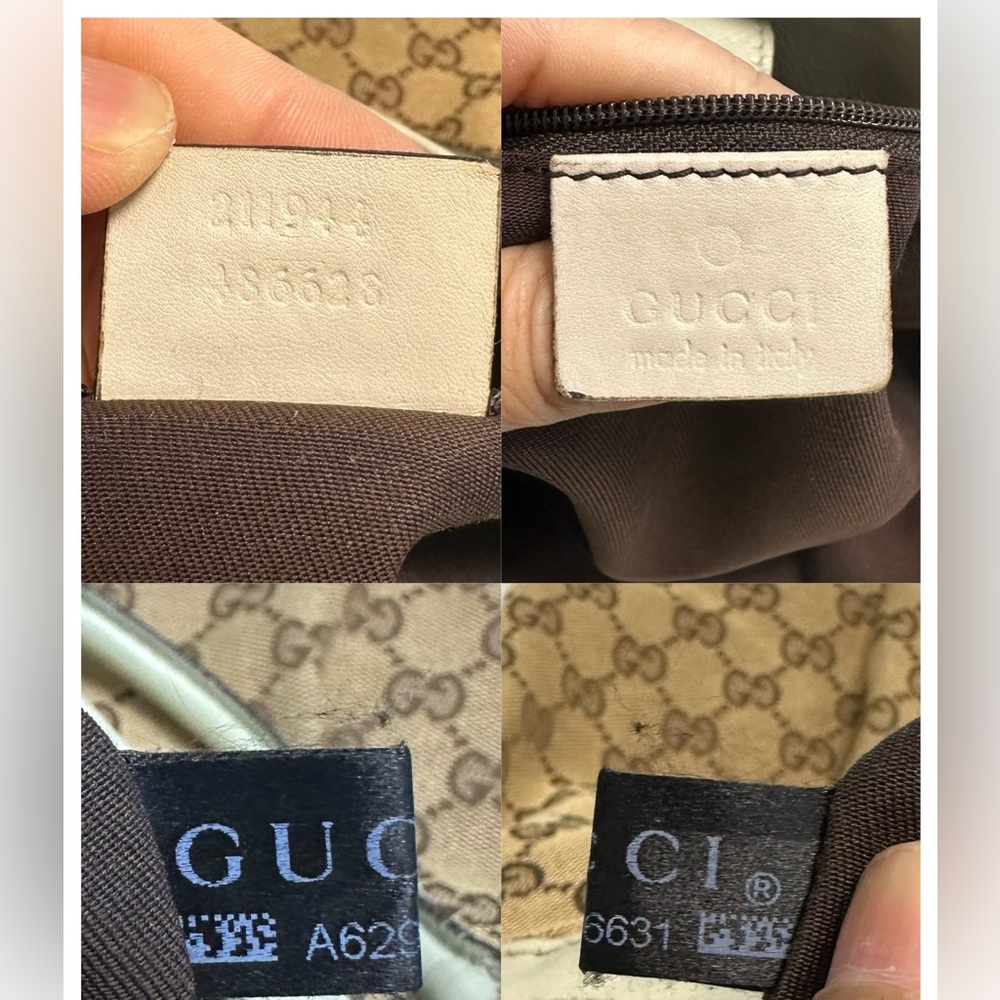 Gucci Handbag Sukey Large Canvas Tote Bag Leather Trim Beige - Picture 3 of 16